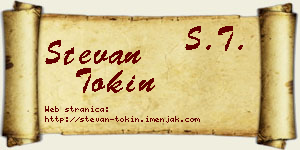 Stevan Tokin vizit kartica